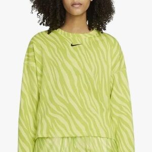 Nike Women's Sportswear Icon Clash Animal Print Sweatshirt Size BNWT sz. Xl